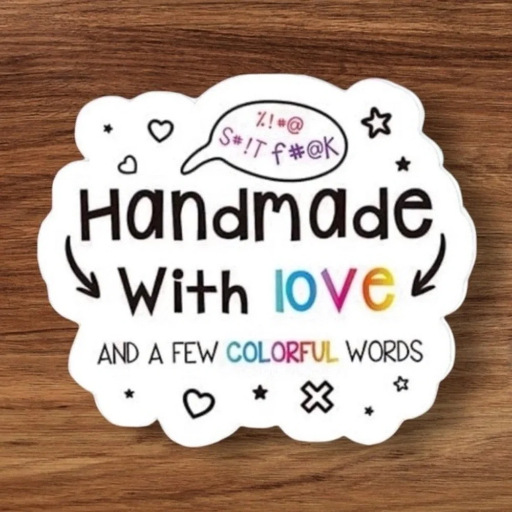 40 Handmade with Love Stickers!